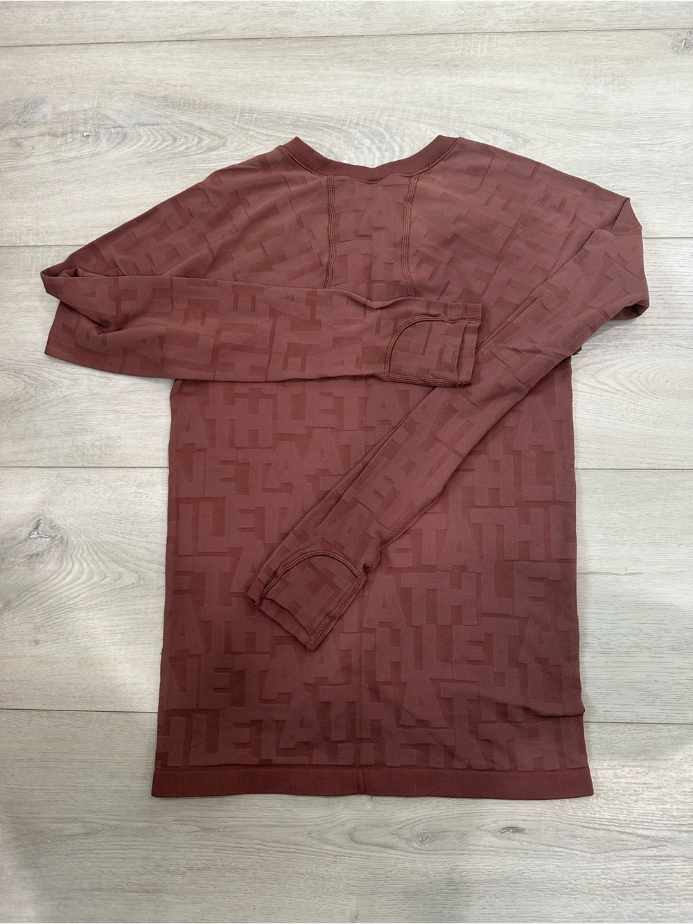 Athleta Momentum Seamless Long Sleeve Top Brown Size S - Picture 3 of 3